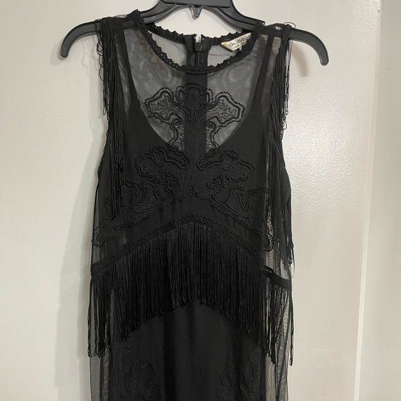 Beaded, Appliqué Midi Dress - Picture 1 of 5